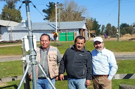 Vasko, presente en mantenimiento de instalaciones meteorológicas